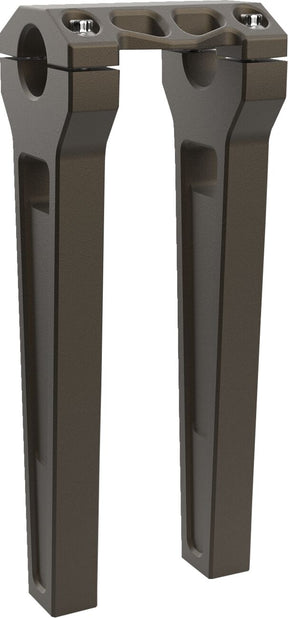 10" Performance Risers Straight With 1.25" Clamping Diameter, Bronze Risers La Choppers