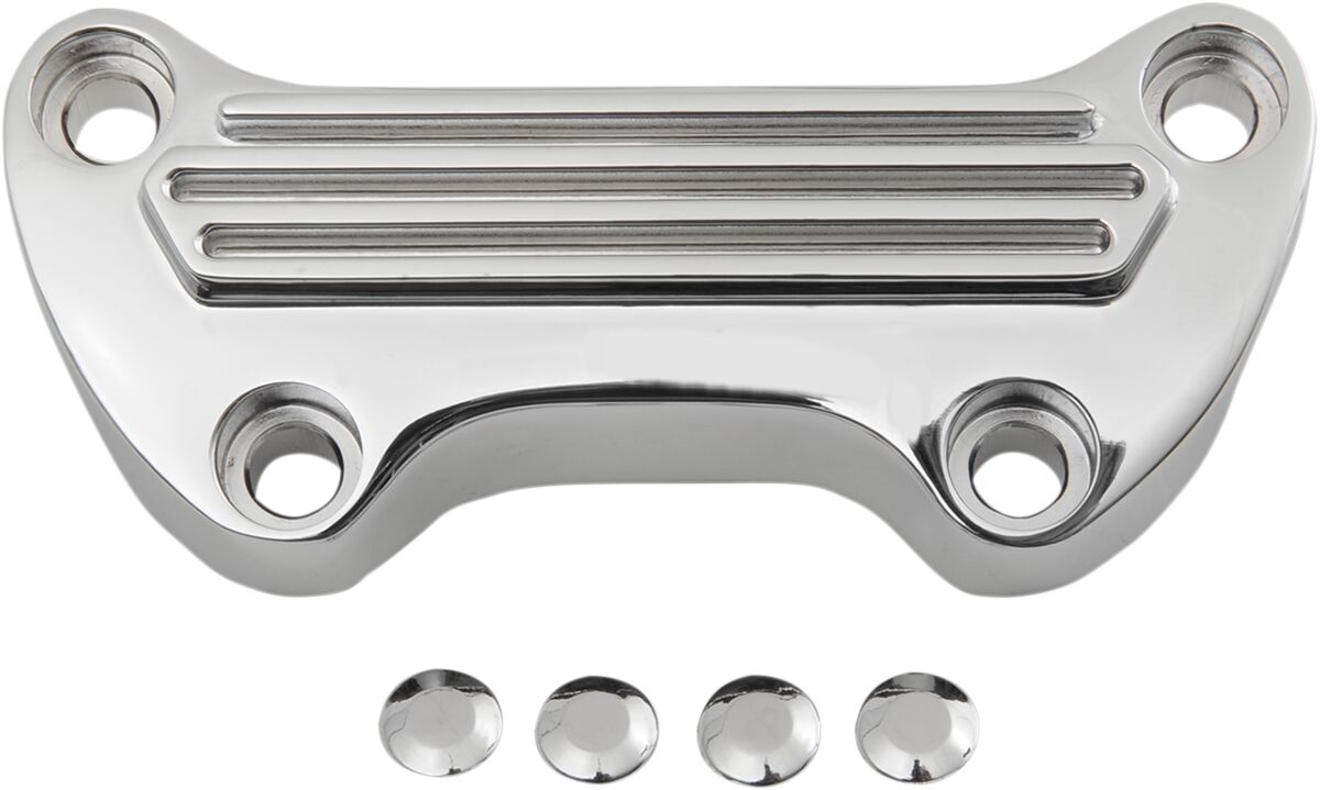 Drag Specialties Finned H/Bar Clamp Clamps Drag Specialties