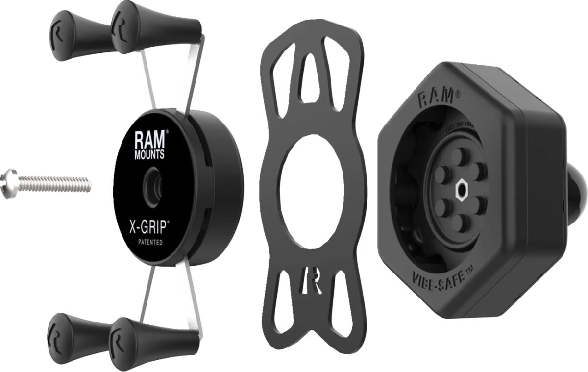 Ram Mounts Kit Xgrip With Vibe Safe And B Clamps Ram Mounts
