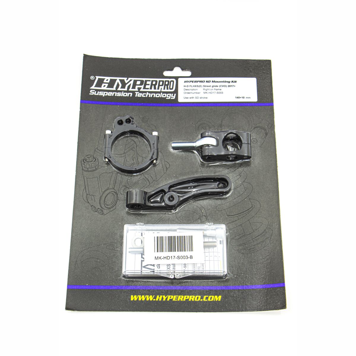 Hyperpro Sd Mount. Kit Black Hd Flhxs(e Riser Bushing Hyperpro