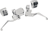 Drag Specialties Handlebar Control Kit W/ 1/2" Brake Master Cylinder Chrome Brake & Clutch Custom Control Drag Specialties