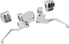 Drag Specialties Handlebar Control Kit W/ 1/2" Brake Master Cylinder Chrome Brake & Clutch Custom Control Drag Specialties