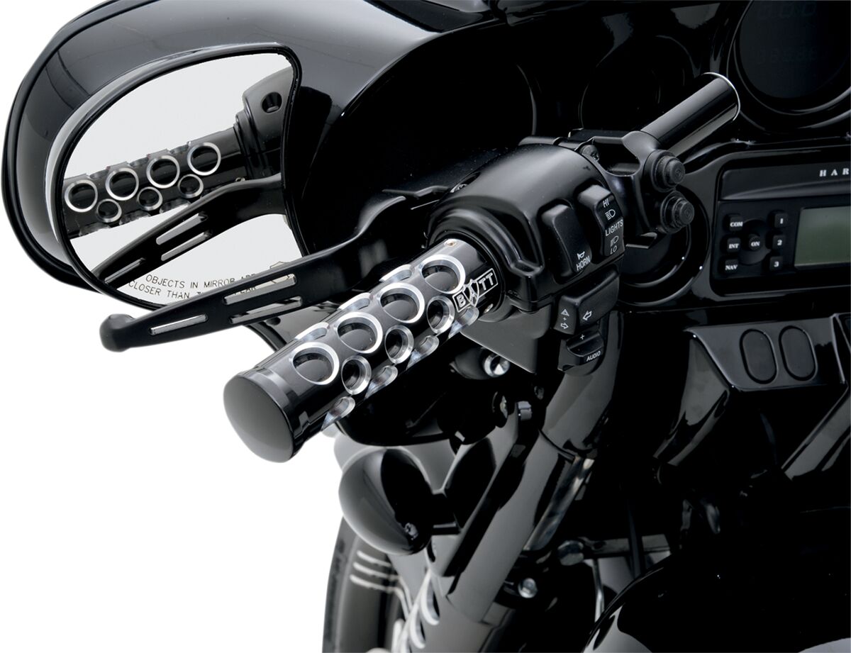 Drag Specialties Lever Set Slotted Wide Blade Black Brake & Clutch Custom Control Drag Specialties