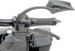 Drag Specialties Lever Set Slotted Wide Blade Black Brake & Clutch Custom Control Drag Specialties