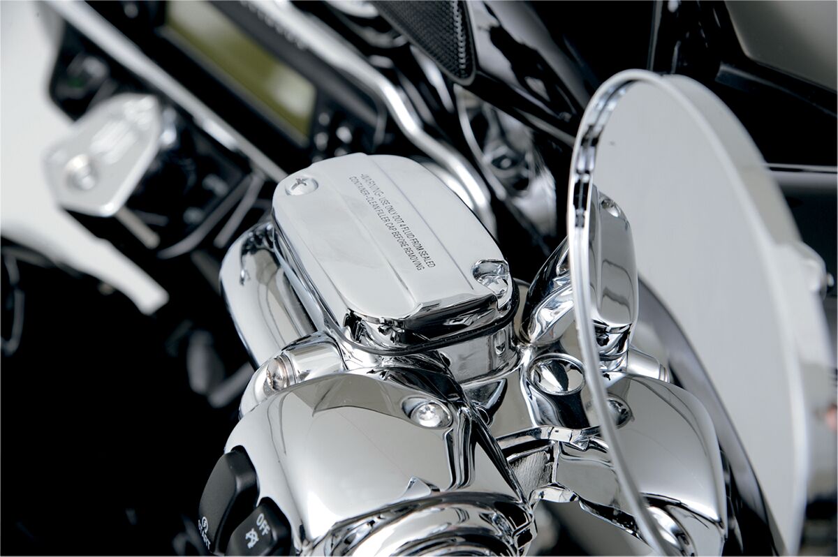 Drag Specialties Handlebar Control Kit W/ 15 Mm Brake Master Cylinder Chrome Brake & Clutch Custom Control Drag Specialties