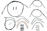 Cable Kit 12" Black Vinyl Stainless Steel Handlebar W/O Abs Burly Brand Default Title