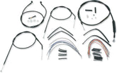 Cable Kit 16" Black Vinyl Stainless Steel Handlebar W/O Abs Burly Brand Default Title