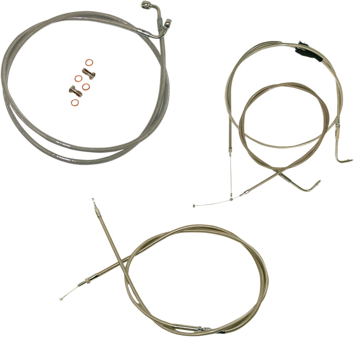 La Choppers Cbl Line Kt 18 2096 07 Fl Brake & Clutch Lines La Choppers