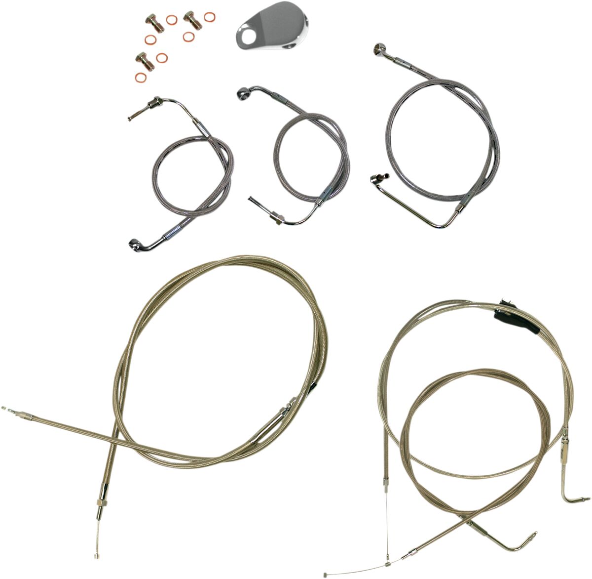 La Choppers Cbl Line Kt 18 2096 07 Rk Brake & Clutch Lines La Choppers