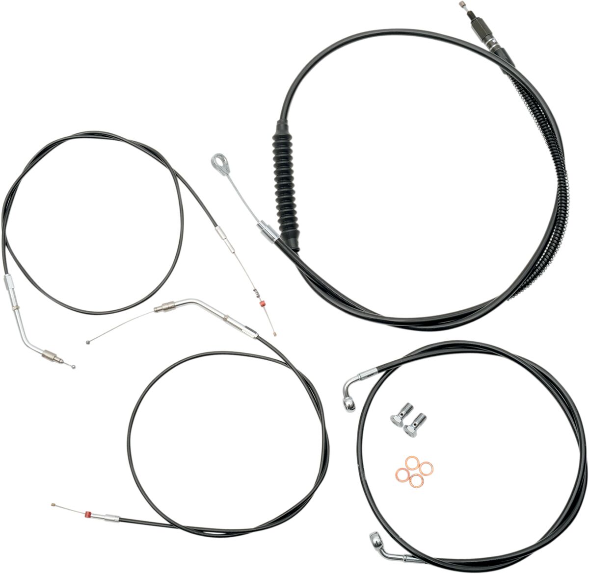 La Choppers Cbl Ln Kt Bk12 1499 03 Xl Brake & Clutch Lines La Choppers