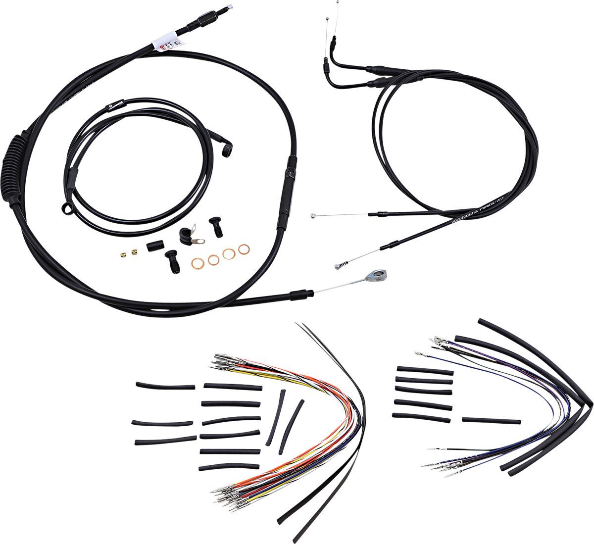 Burly Brand Control Kit 00 06 Flst18 Apehanger Cable/Line Kits Burly Brand