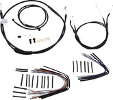 Cable Kit 14" Black Vinyl Stainless Steel Handlebar W/O Abs Burly Brand Default Title