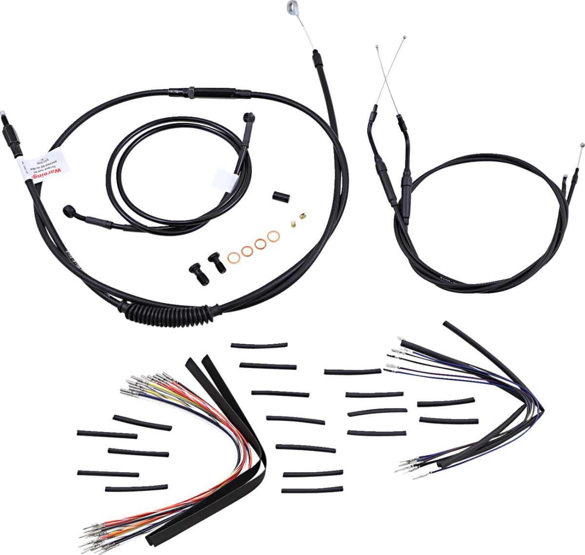 Burly Brand Control Kit98 05 Fxd 16 Apehanger Cable/Line Kits Burly Brand