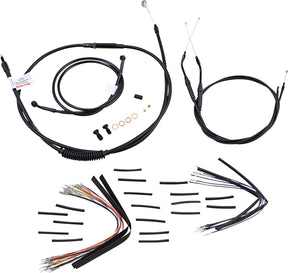 Burly Brand Control Kit98 05 Fxd 16 Apehanger Cable/Line Kits Burly Brand
