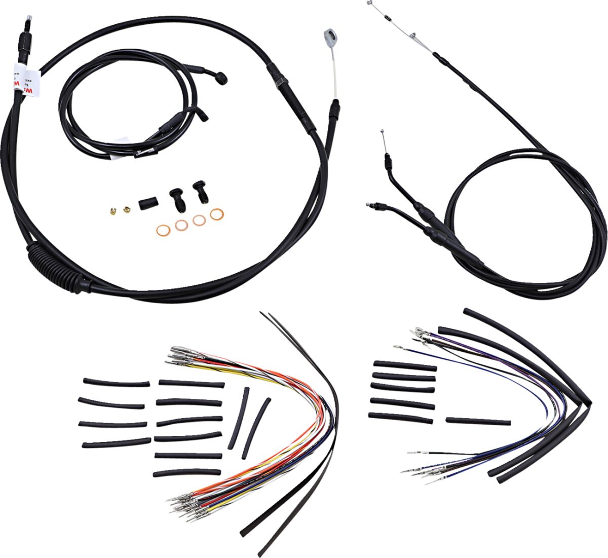 Burly Brand Control Kit 2006 Fxd 16 Apehanger Cable/Line Kits Burly Brand