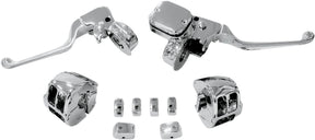 Drag Specialties Handlebar Control Kit W/ 9/16" Brake Master Cylinder W/O Switches Chrome Brake & Clutch Custom Control Drag Specialties