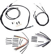 Burly Brand Cable Kit 16" Black Vinyl Stainless Steel Handlebar W/O Abs Brake & Clutch Lines Burly Brand