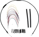 Cable Kit 13" Black Vinyl Stainless Steel Handlebar W/Abs Burly Brand Default Title