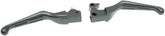 Drag Specialties Lever Set Slotted Wide Blade Black Brake & Clutch Custom Control Drag Specialties