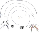 Cable Kit 16" Braided Stainless Steel Handlebar W/O Abs Burly Brand Default Title