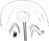Burly Brand Control Kt Ss 07 Fxst 16 Apehanger Cable/Line Kits Burly Brand