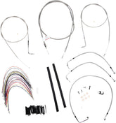 Burly Brand Control Kt Ss 97 Flh 18 Apehanger Cable/Line Kits Burly Brand