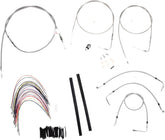 Cable Kit 16" Braided Stainless Steel Handlebar W/O Abs Burly Brand Default Title