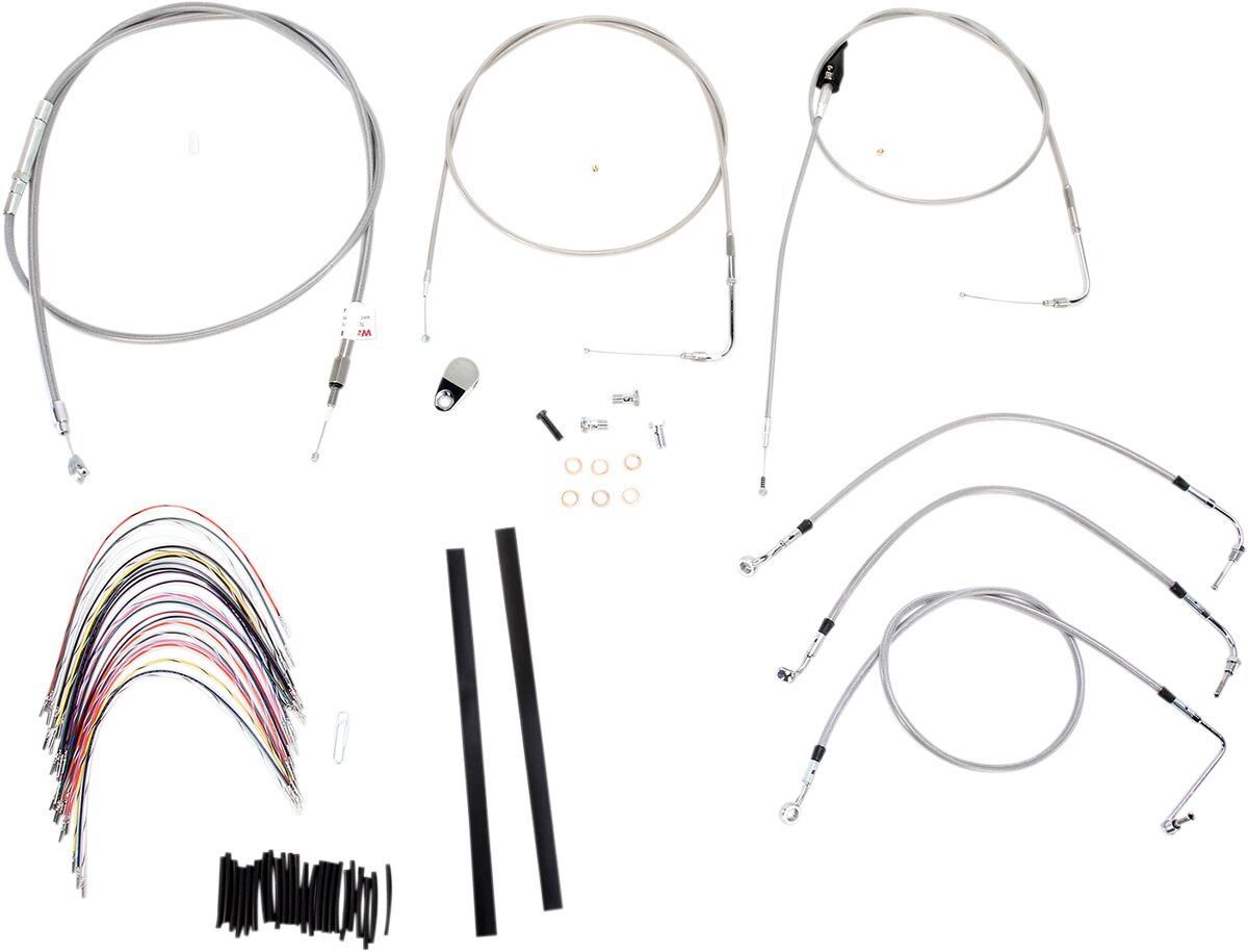 Burly Brand Control Ss 02 Flh Wc 18 Apehanger Cable/Line Kits Burly Brand