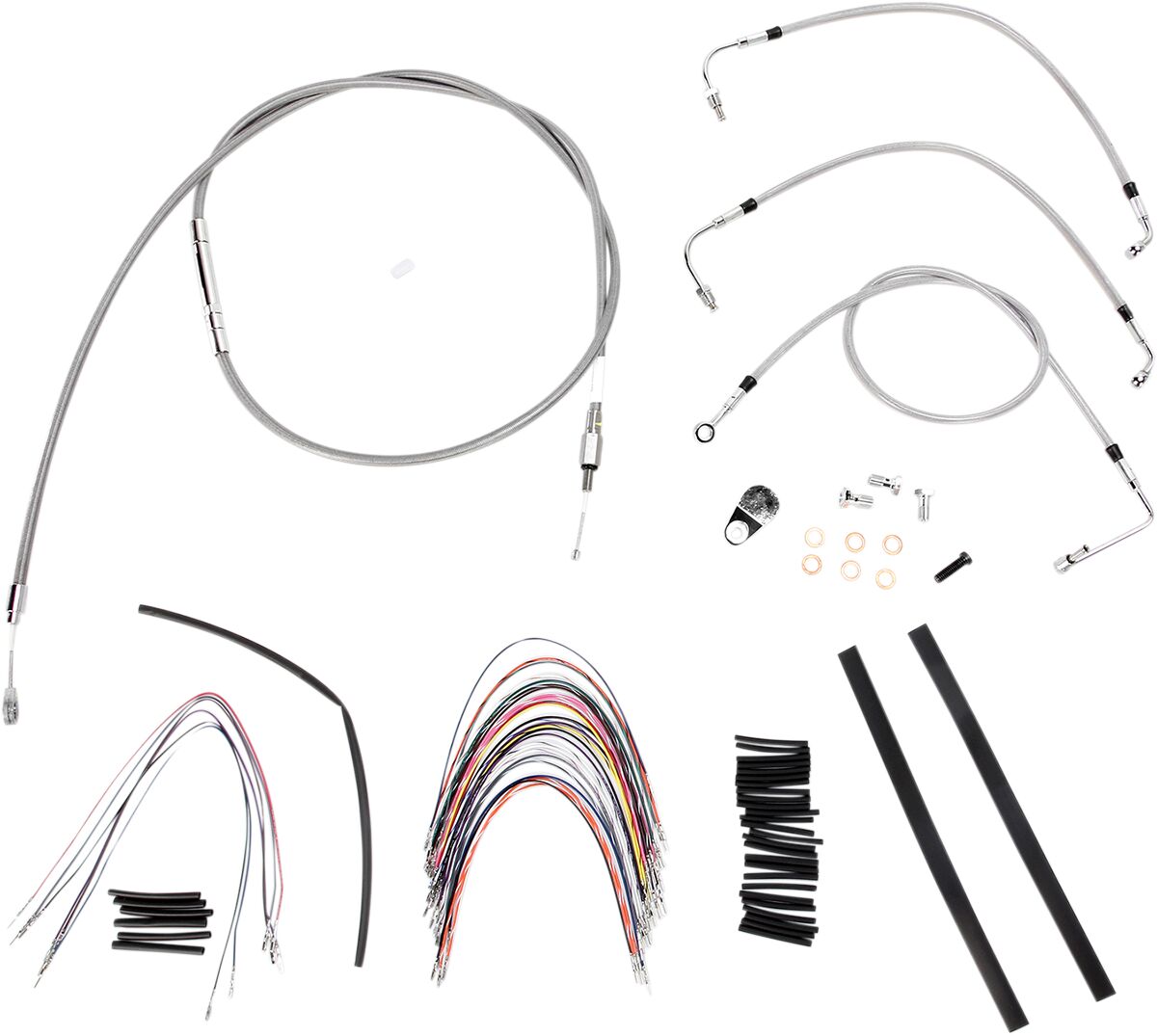 Burly Brand Control Kit Ss 08 Flh 18 Brake & Clutch Lines Burly Brand