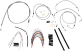 Burly Brand Cable Kit 14" Braided Stainless Steel Handlebar W/Abs Apehanger Cable/Line Kits Burly Brand