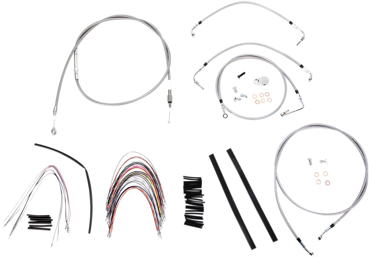 Burly Brand Control Ss 08 Flh Abs 16 Apehanger Cable/Line Kits Burly Brand