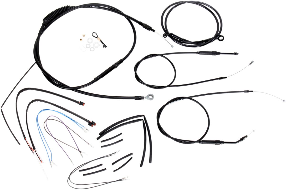 Burly Brand Control Kit 12 17 Fxd12 Apehanger Cable/Line Kits Burly Brand