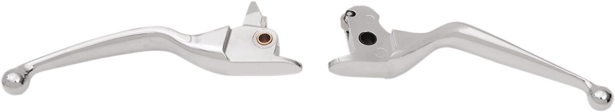 Drag Specialties Wide Blade Clutch And Brake Lever Set Chrome Brake & Clutch Custom Control Drag Specialties