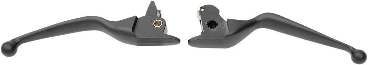 Drag Specialties Matte Black Wide Blade Lever Set Brake & Clutch Custom Control Drag Specialties