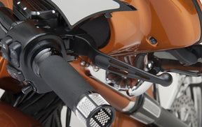 Drag Specialties Matte Black Slotted Wide Blade Lever Set Brake & Clutch Custom Control Drag Specialties