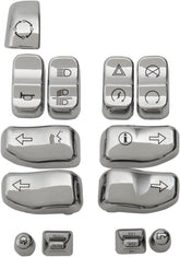 Drag Specialties Switch Cap Kit (Chrome) Handlebars & Controls Accessories Drag Specialties