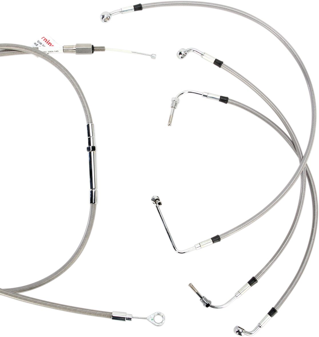 Burly Brand Control Ss 08 13 Flh 13 Apehanger Cable/Line Kits Burly Brand