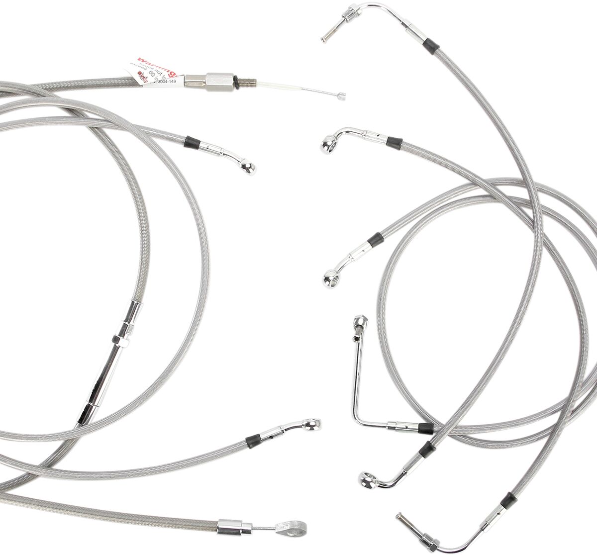 Burly Brand Contr Ss 08 13 Flh Abs15 Apehanger Cable/Line Kits Burly Brand