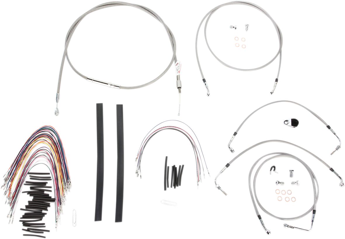 Burly Brand Contr Ss 08 13 Flh Abs15 Apehanger Cable/Line Kits Burly Brand