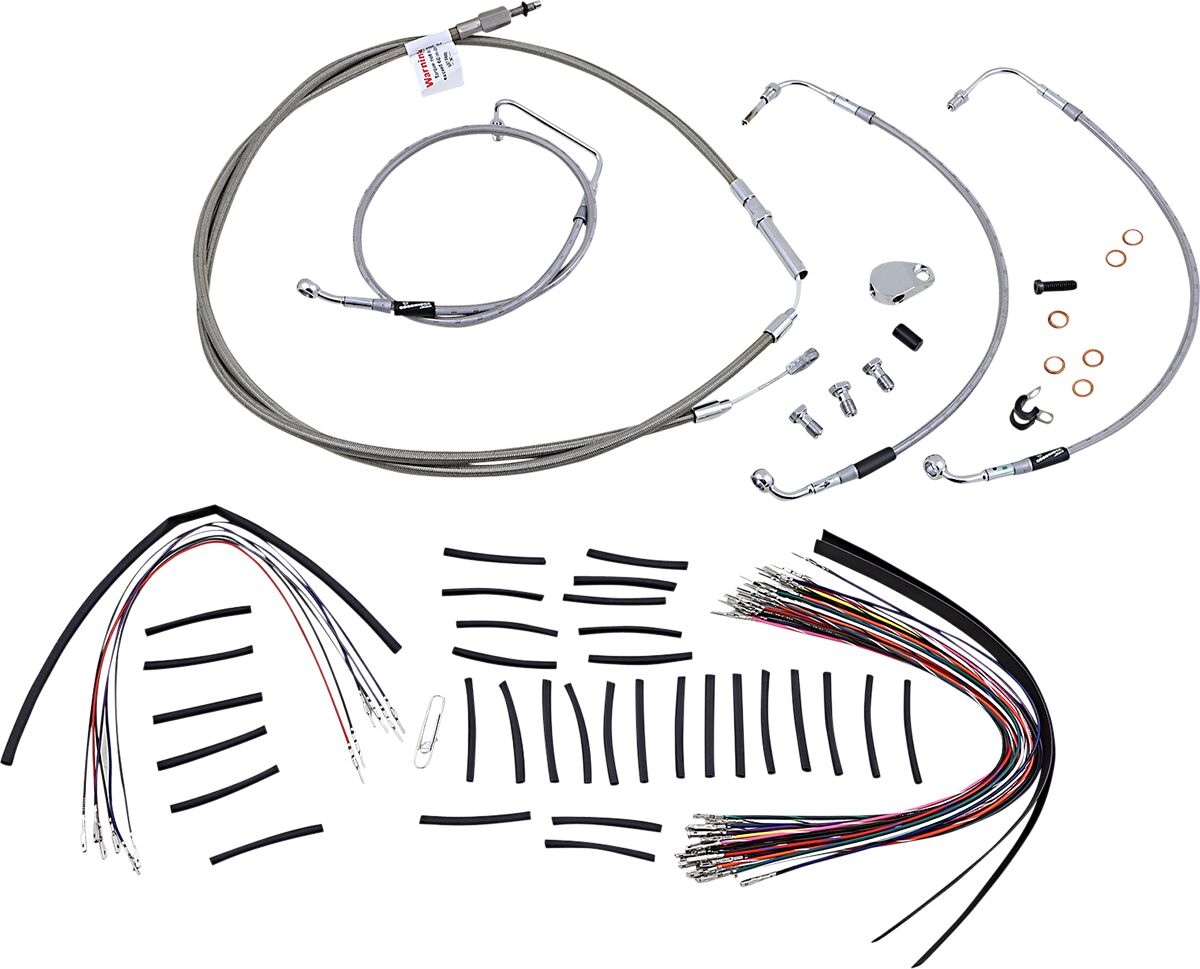 Burly Brand Control Ss 08 13 Flh 15 Apehanger Cable/Line Kits Burly Brand