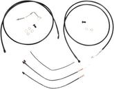 Cable Kit 13" Black Vinyl Stainless Handlebar W/Abs Burly Brand Default Title