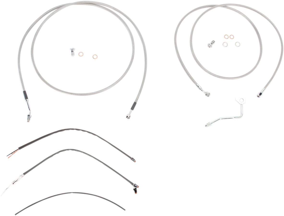 Burly Brand Contr Ss 14 16 Flhabs13 Apehanger Cable/Line Kits Burly Brand