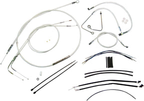 Magnum Shielding Control Cable Kit Softail Sterling Chromite® Ii Nature Brake & Clutch Lines Magnum Shielding