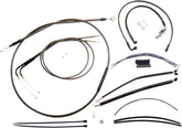 Magnum Shielding Control Cable Kit Dyna Chrome Black Brake & Clutch Lines Magnum Shielding