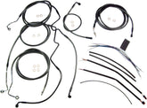 Magnum Shielding Control Cable Kit Touring Chrome Black Brake & Clutch Lines Magnum Shielding