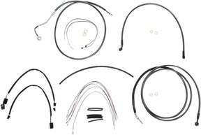 Magnum Shielding Control Cable Kit Touring Chrome Black Brake & Clutch Lines Magnum Shielding