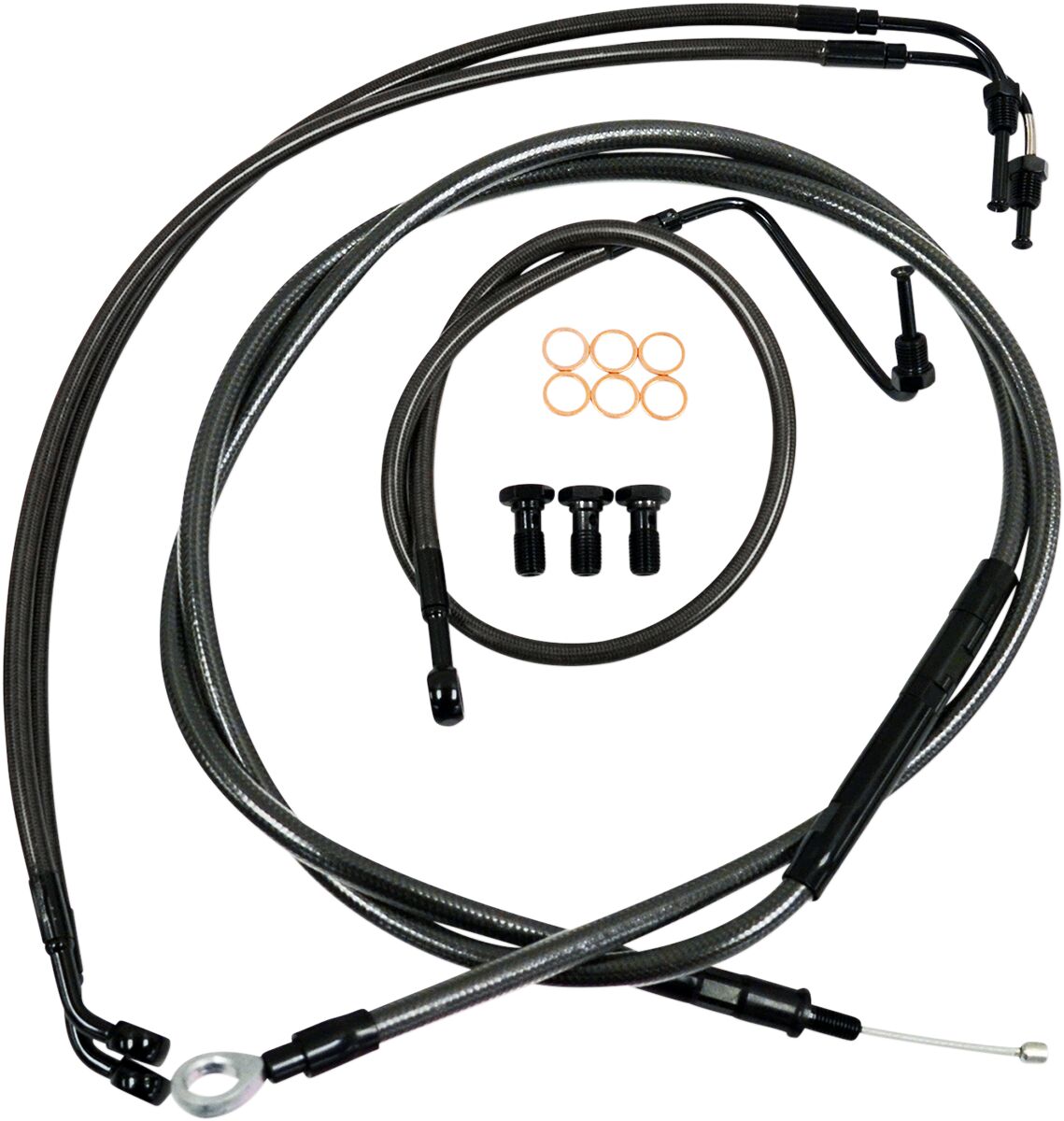 La Choppers Cabl Kt Mn18 20 16 Flhr Brake & Clutch Lines La Choppers