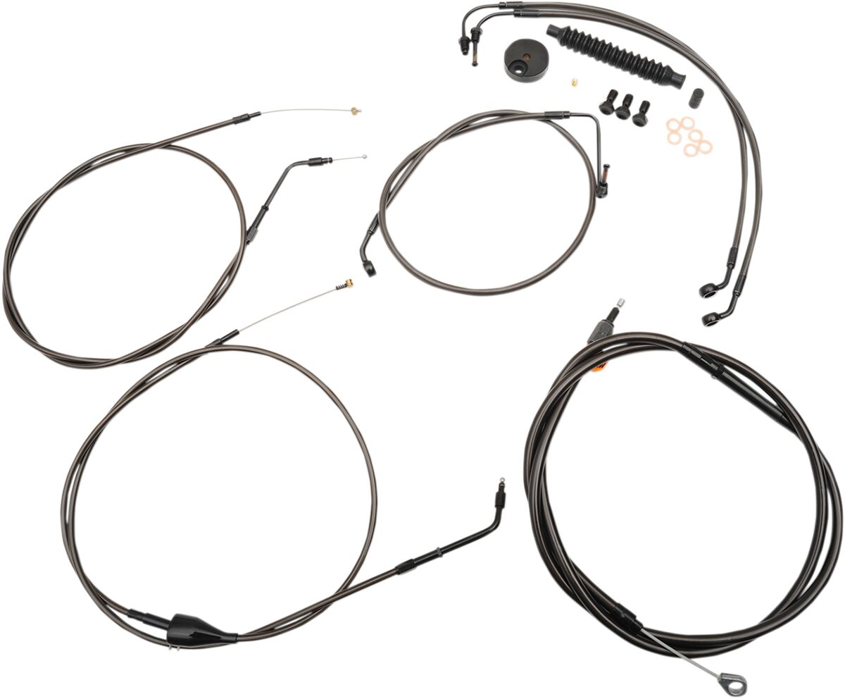 La Choppers Cab Kt Mn12 1496 07 Flhr Brake & Clutch Lines La Choppers