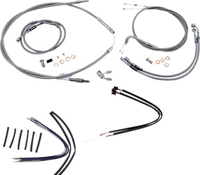 Burly Brand Cable Kit Ss 11 14 Flst Apehanger Cable/Line Kits Burly Brand