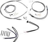 Burly Brand Cable Kit Ss 11 15 Flst Apehanger Cable/Line Kits Burly Brand